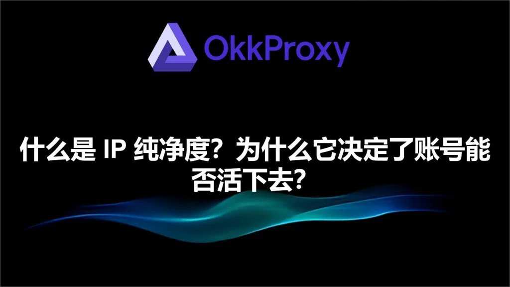 IP纯净度对账号有什么用